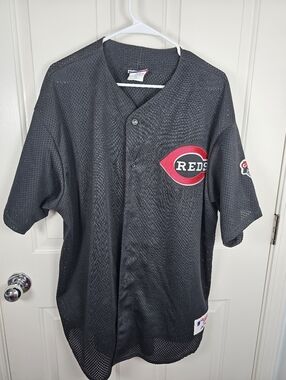 VINTAGE CINCINNATI REDS MAJESTIC JERSEY Size 2X